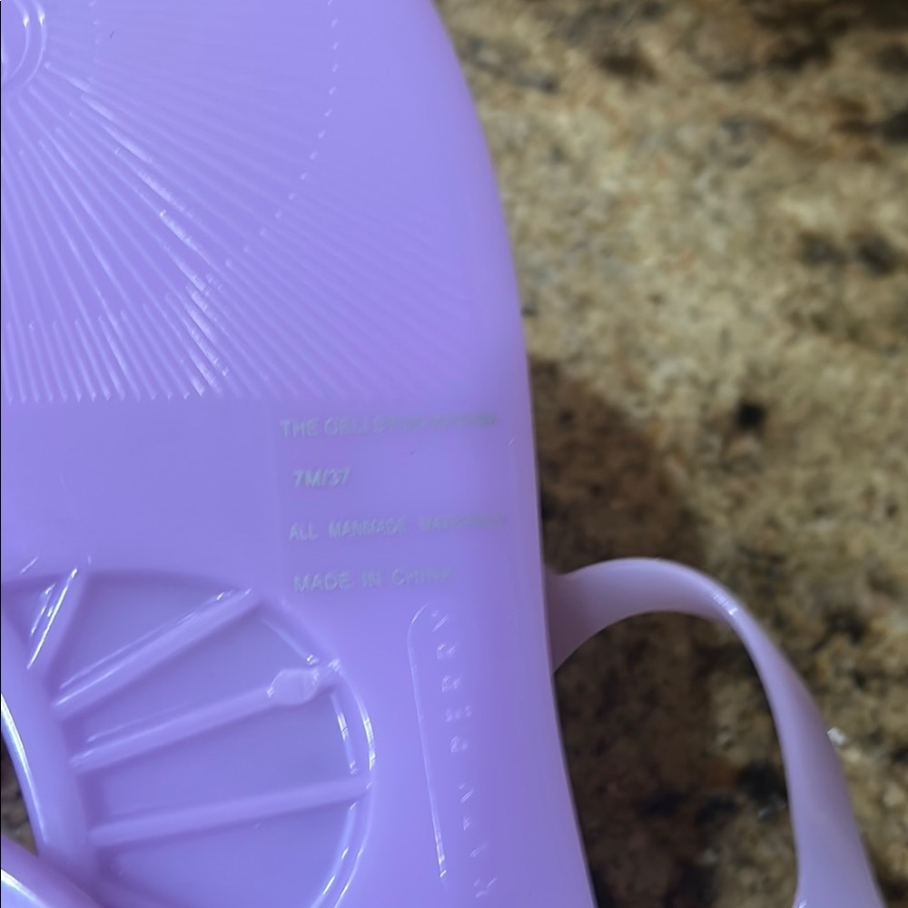 Katy Perry Collections Lavender Sandals with Multicolor Gems - Picture 3 of 5